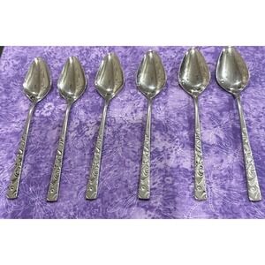 Navaho Rogers Bros. 1847 Soup Spoons Spoon Stainless Steel Set Of 6 Vintage